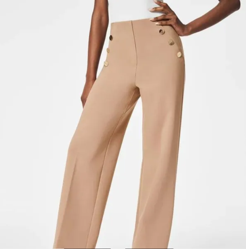 Cosima - Pantalones de pata ancha con botones