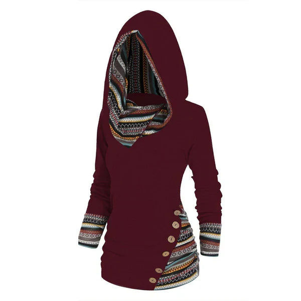 Saymera | Sudadera casual tribal con capucha