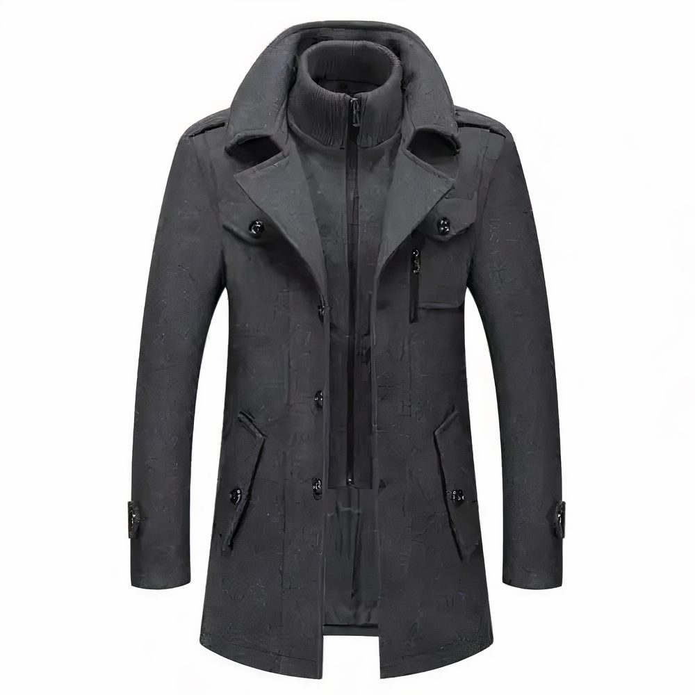 GRAYSON | Chaqueta de moda con doble cuello para hombre