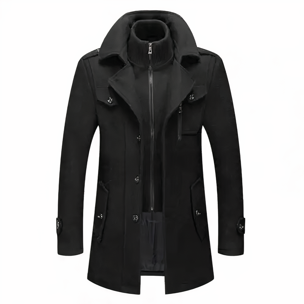 GRAYSON | Chaqueta de moda con doble cuello para hombre