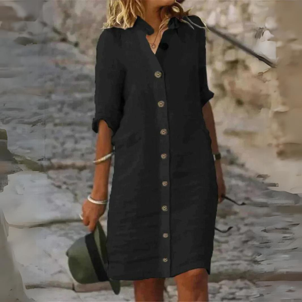 Gemma | Elegante vestido de algodón