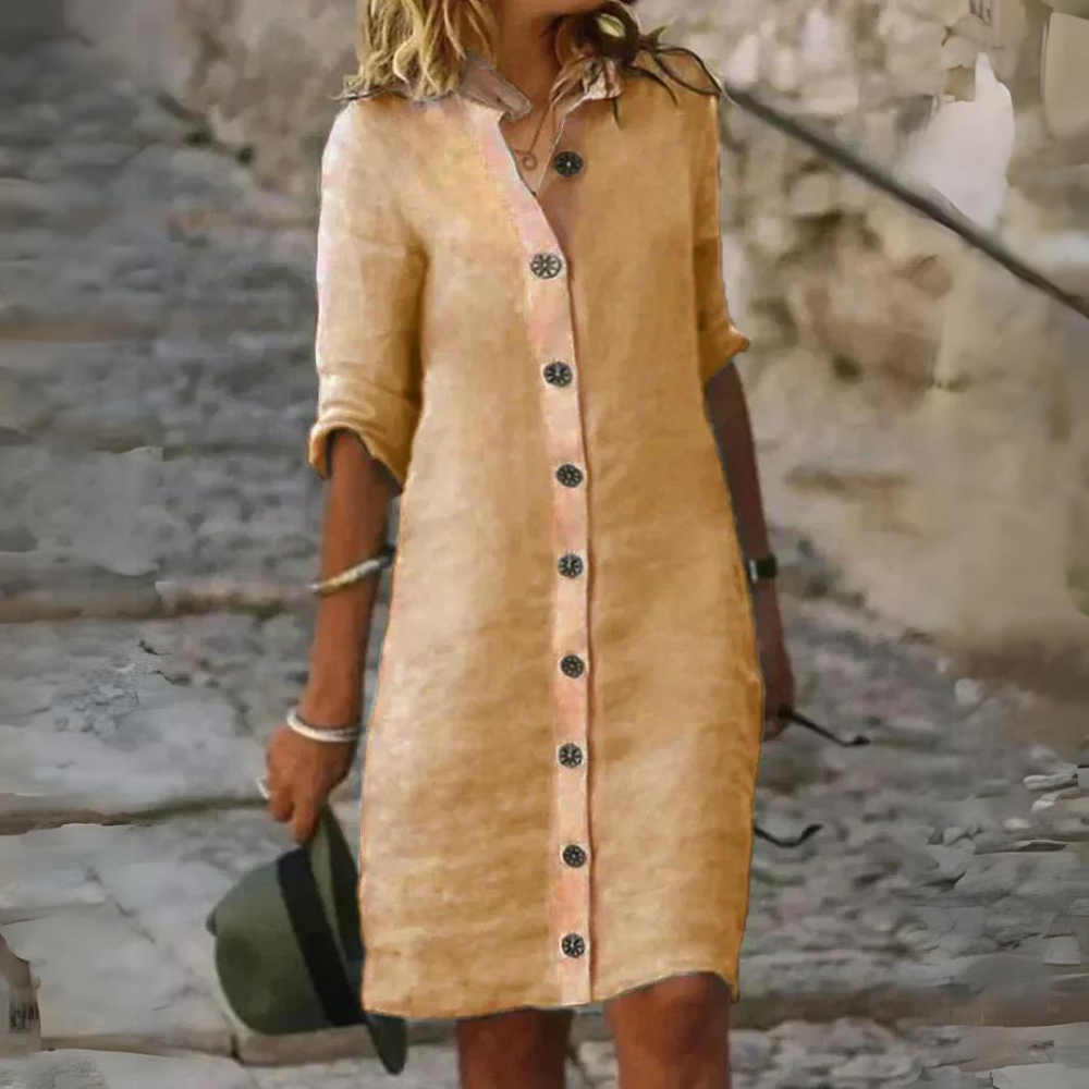 Gemma | Elegante vestido de algodón