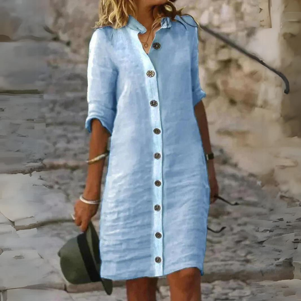 Gemma | Elegante vestido de algodón
