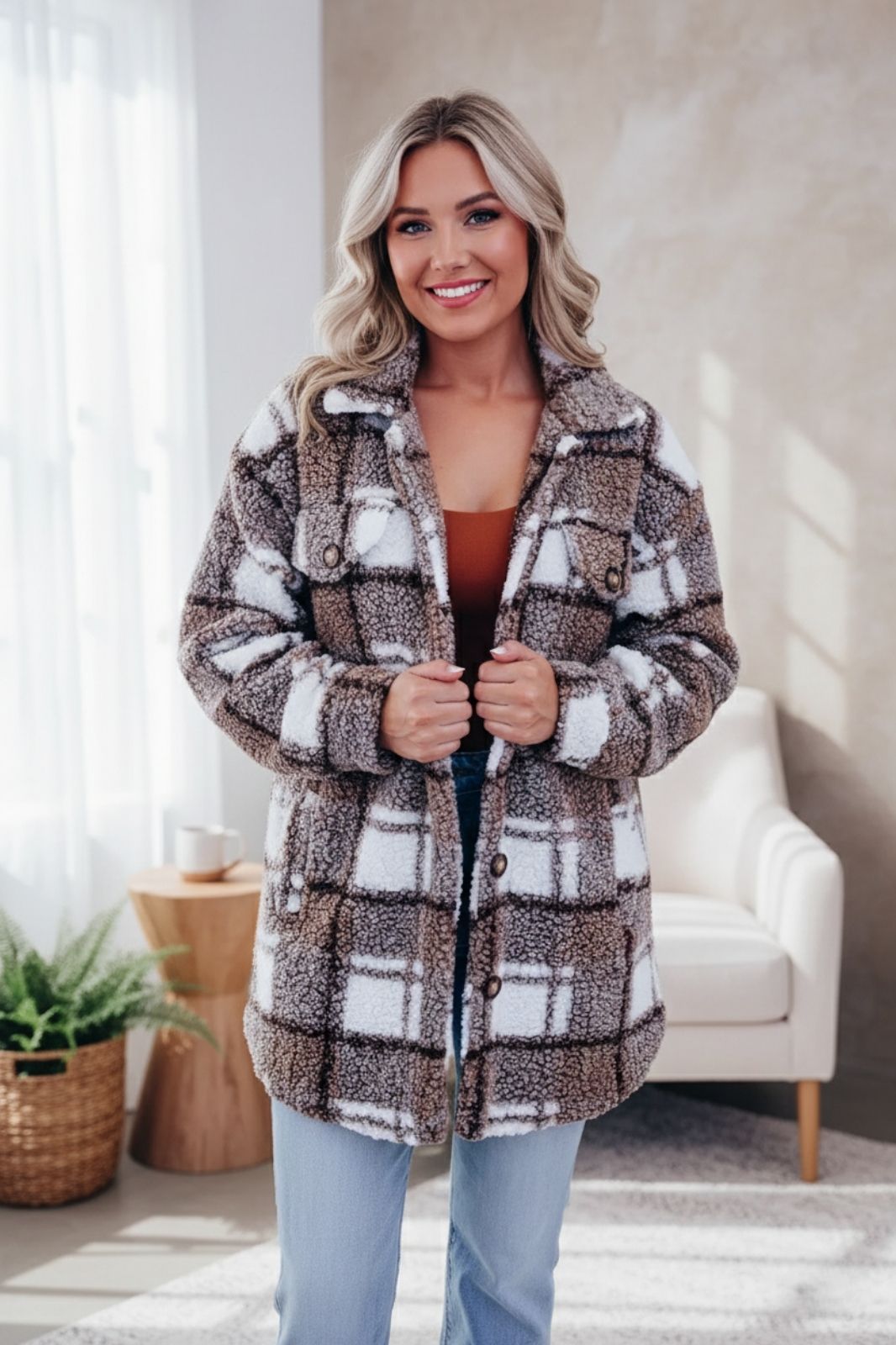 Giovanna | Abrigo de mujer de lana polar elegante, cálido y cómodo