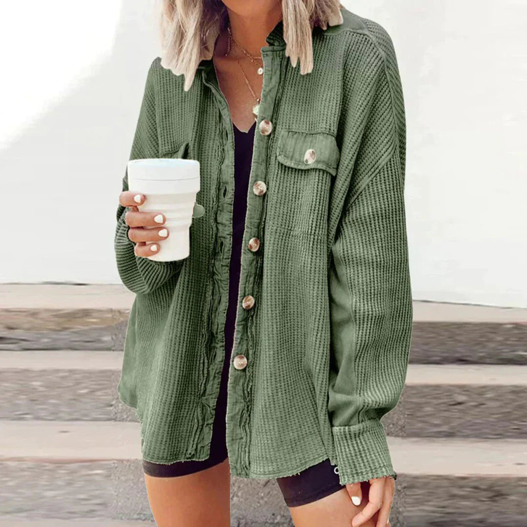 Chaqueta camisera suelta para mujer | Zeta