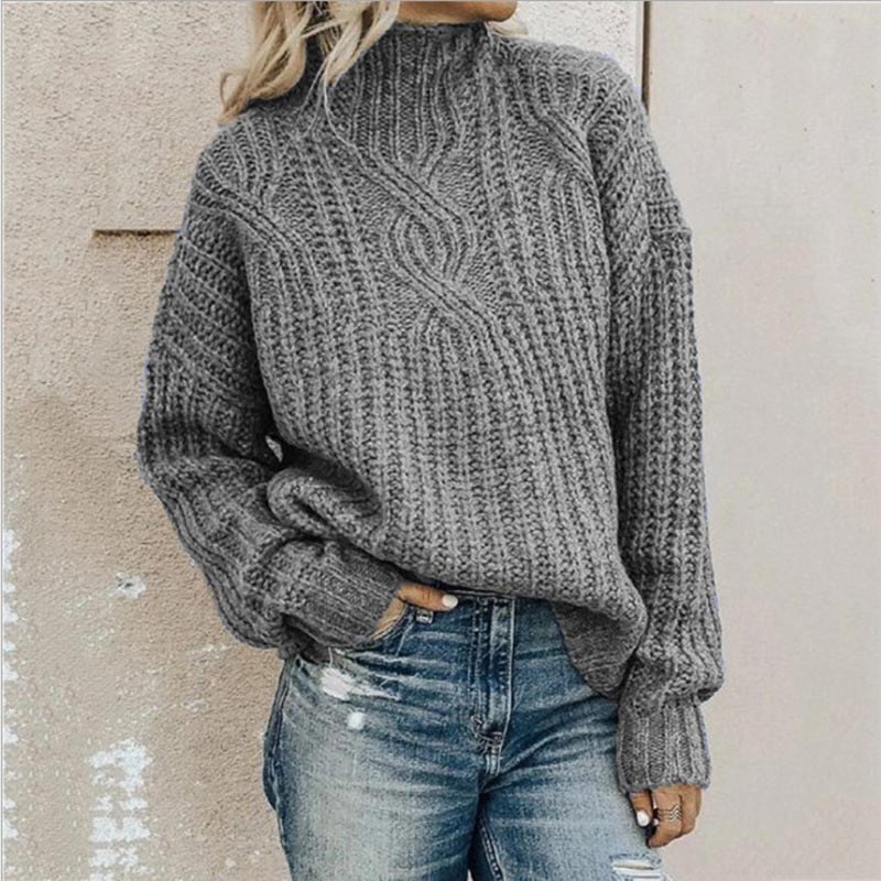 Jersey con cómodo cuello vuelto