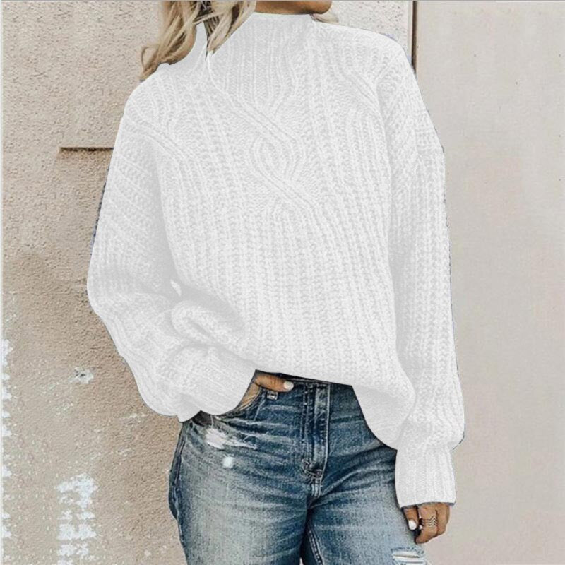 Jersey con cómodo cuello vuelto