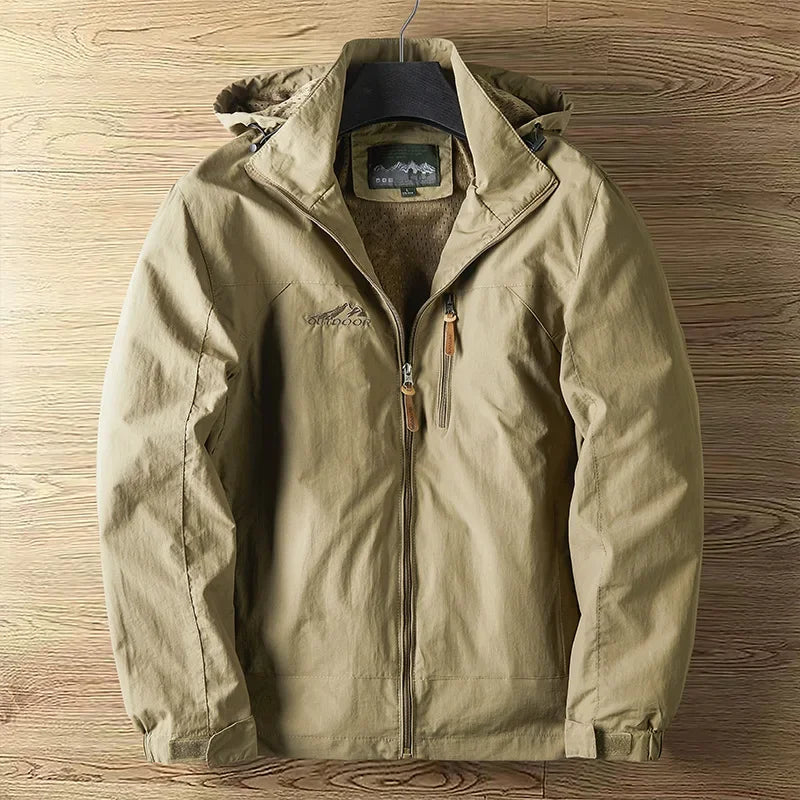 Chaqueta impermeable y transpirable para hombre