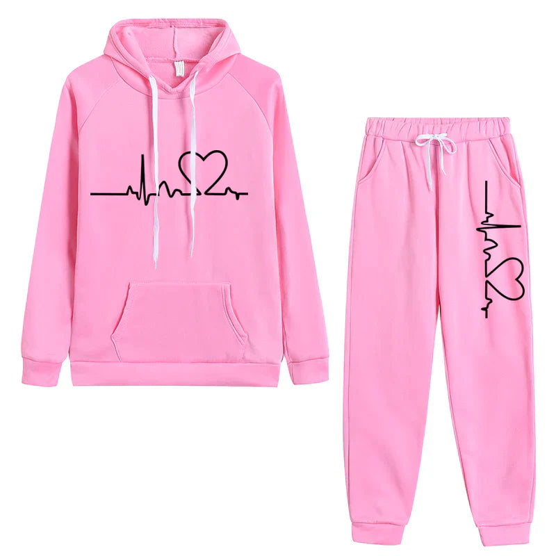 Conjunto de jersey con capucha y pantalón para mujer | Isla