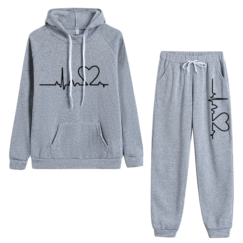 Conjunto de jersey con capucha y pantalón para mujer | Isla