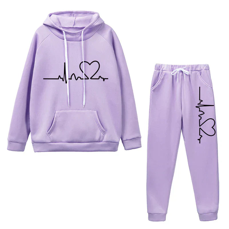Conjunto de jersey con capucha y pantalón para mujer | Isla