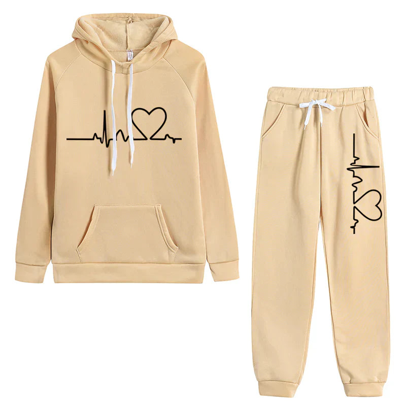 Conjunto de jersey con capucha y pantalón para mujer | Isla