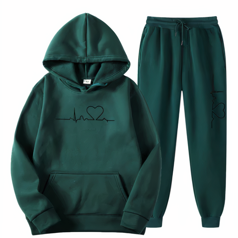 Conjunto de jersey con capucha y pantalón para mujer | Isla