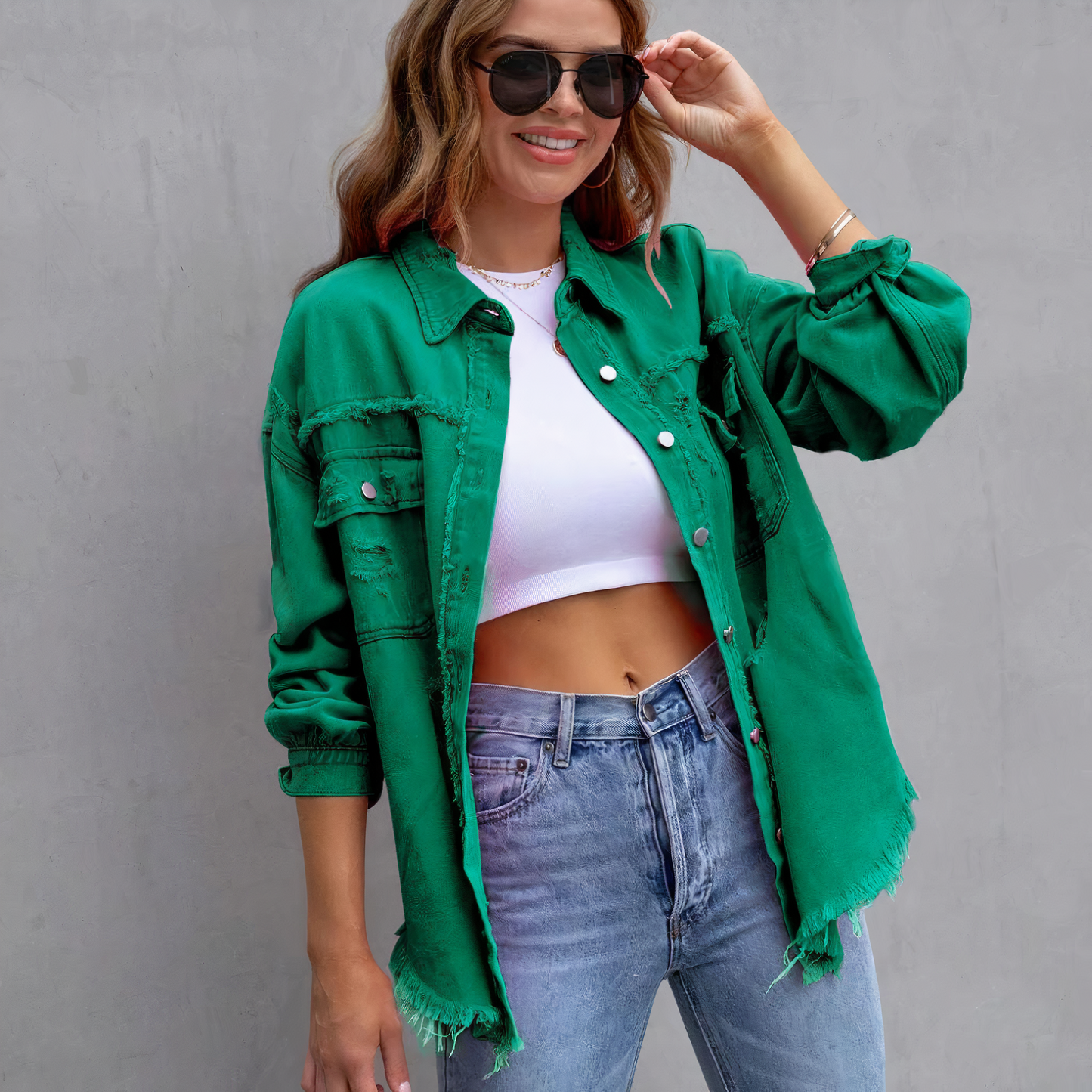 Chaqueta vaquera rasgada | Ivy
