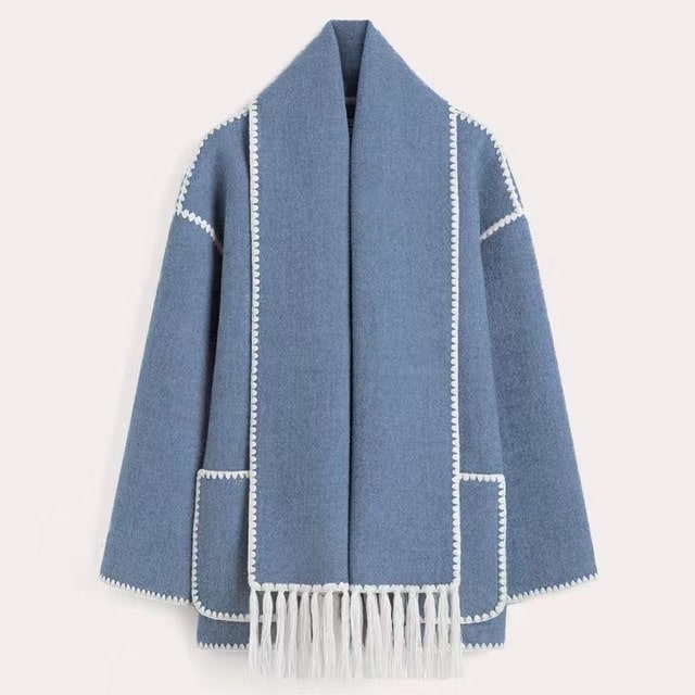 Viona™ | Chaqueta de capa de lana acogedora