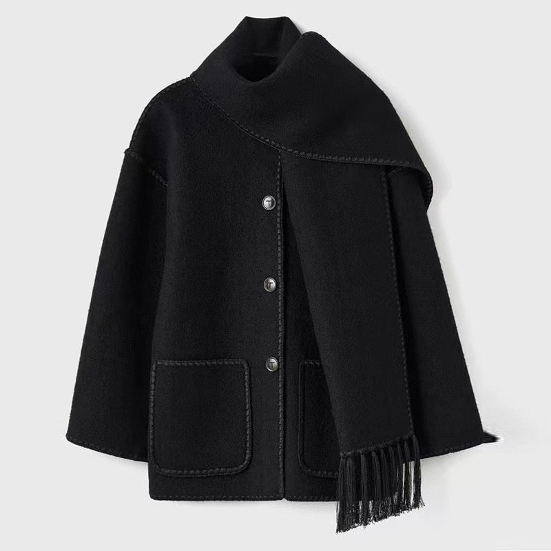 Viona™ | Chaqueta de capa de lana acogedora