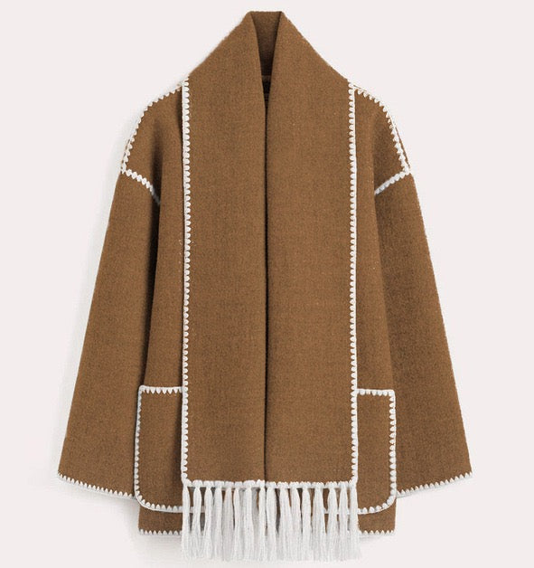 Viona™ | Chaqueta de capa de lana acogedora