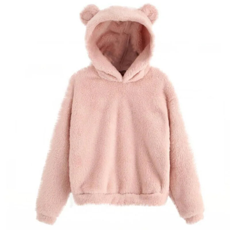 Manon - Elegante sudadera con capucha de oso