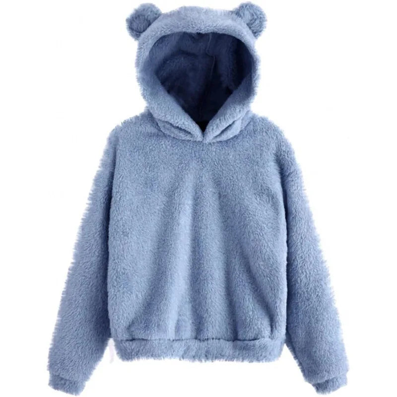 Manon - Elegante sudadera con capucha de oso