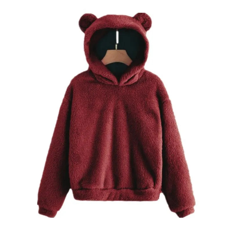 Manon - Elegante sudadera con capucha de oso