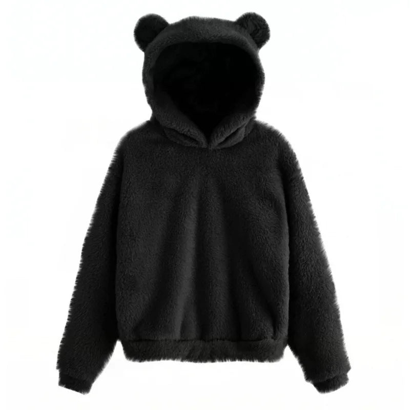 Manon - Elegante sudadera con capucha de oso
