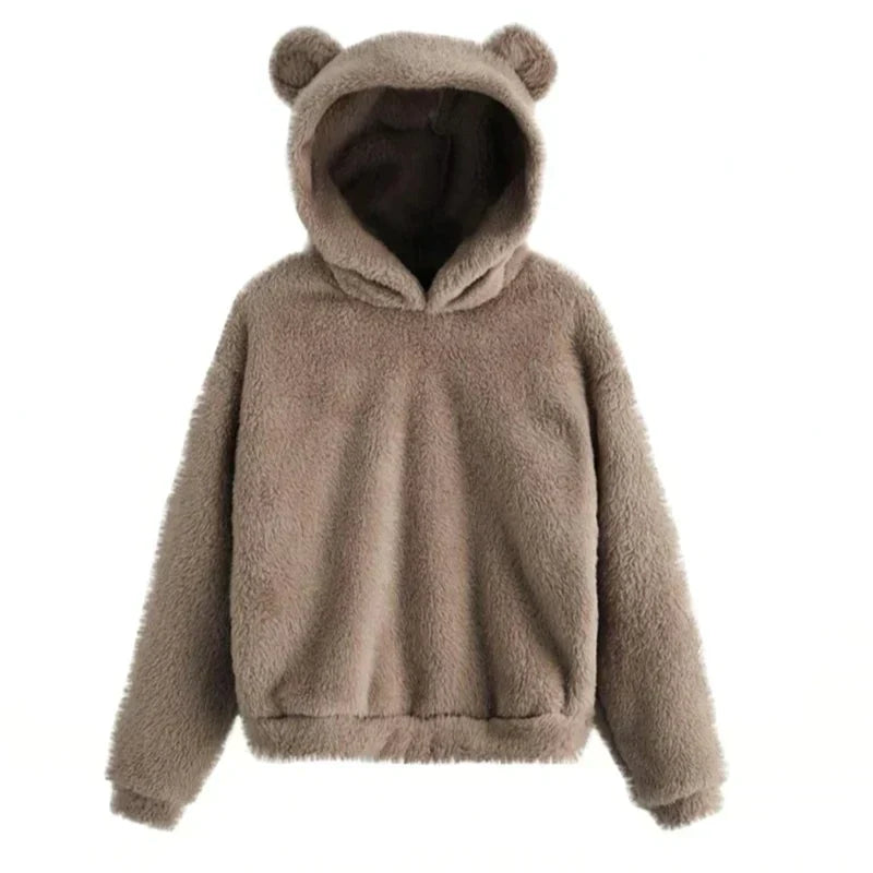 Manon - Elegante sudadera con capucha de oso