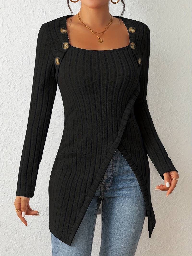 Kloe - Jersey asimétrico para mujer