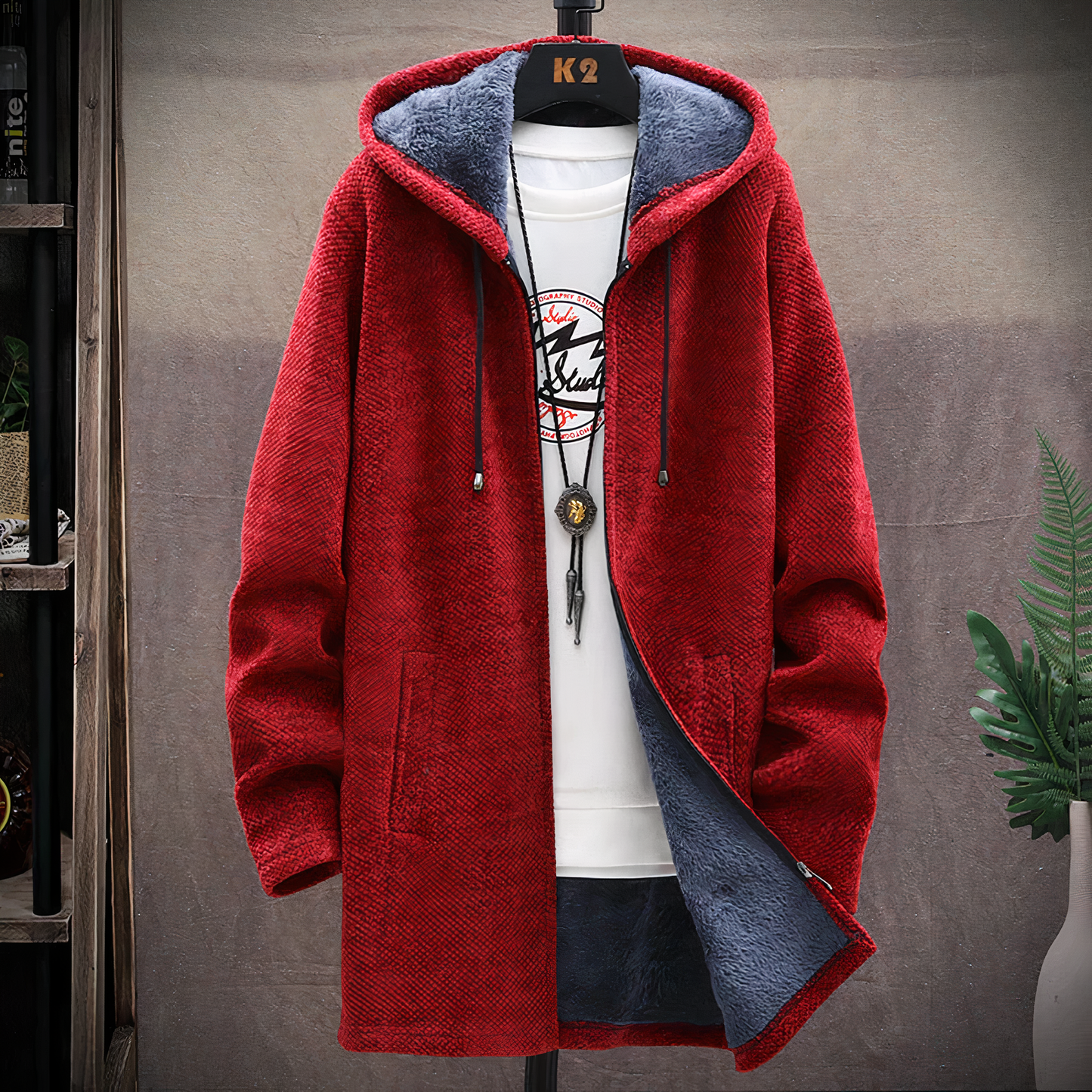 JAYDEN | Sudadera con capucha de longitud media
