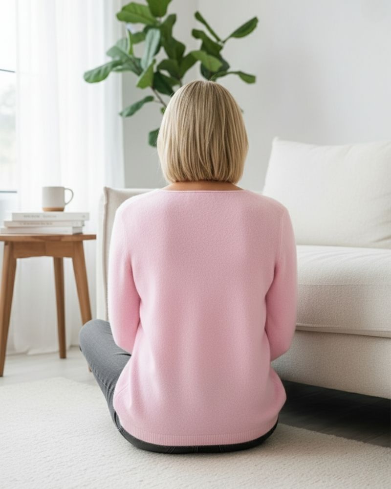 Mila | Jersey de mujer de manga larga, sencillo, elegante y cómodo