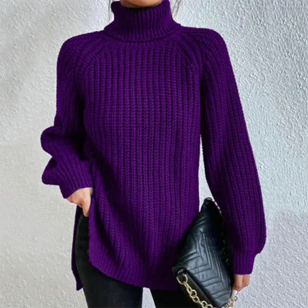 Jersey de punto de manga larga para mujer