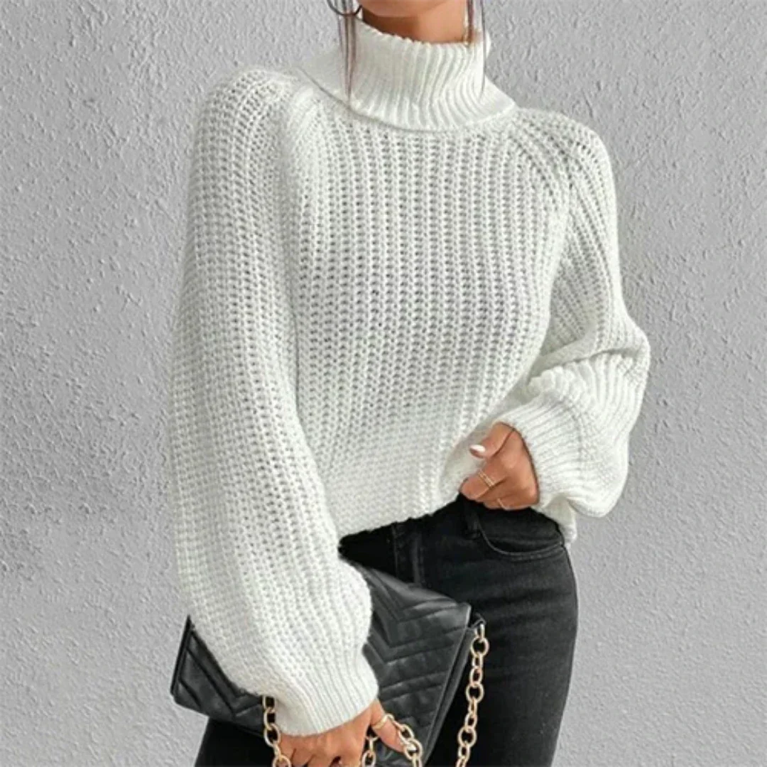 Jersey de punto de manga larga para mujer