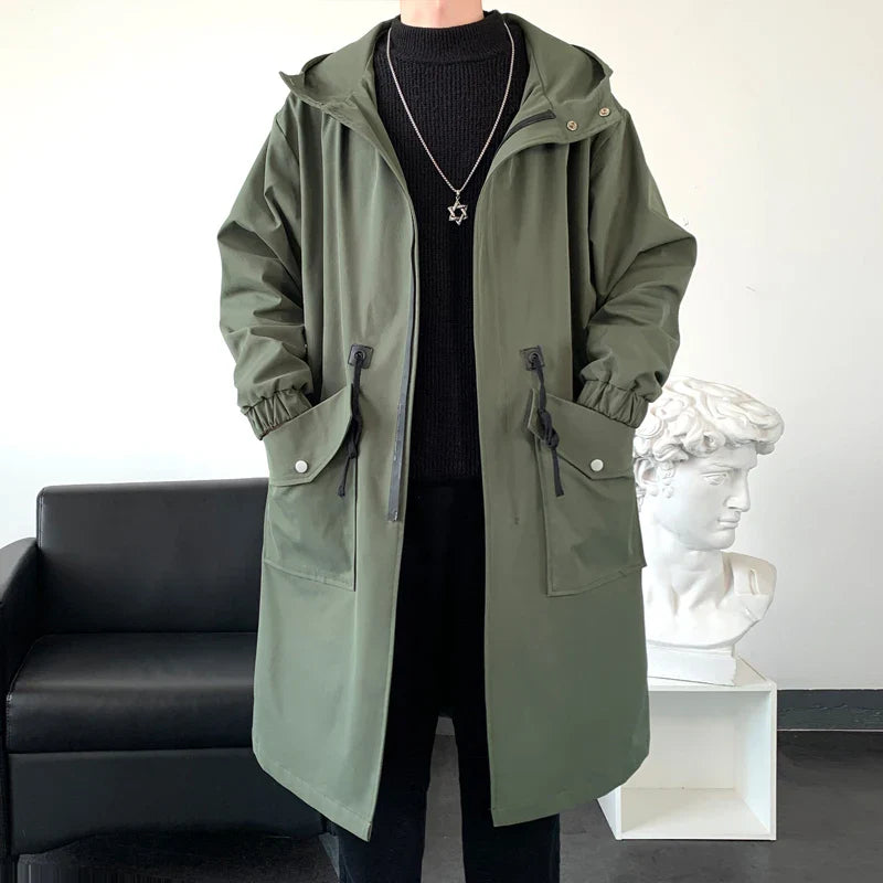 Chiara - Chaqueta de exterior impermeable con capucha y grandes bolsillos laterales