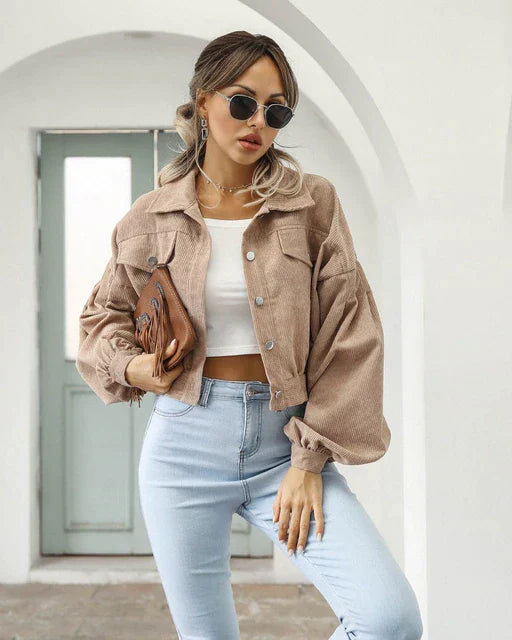 Ester - Chaqueta - Chic - Pana / Diseño versátil - Adecuada para el día a día de la mujer
