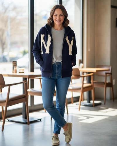 Jemma | Sudadera con capucha NY Classic para mujer Elegante y cómoda