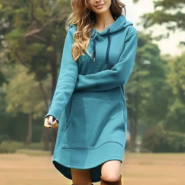 Maya | Sudadera larga con capucha para mujer