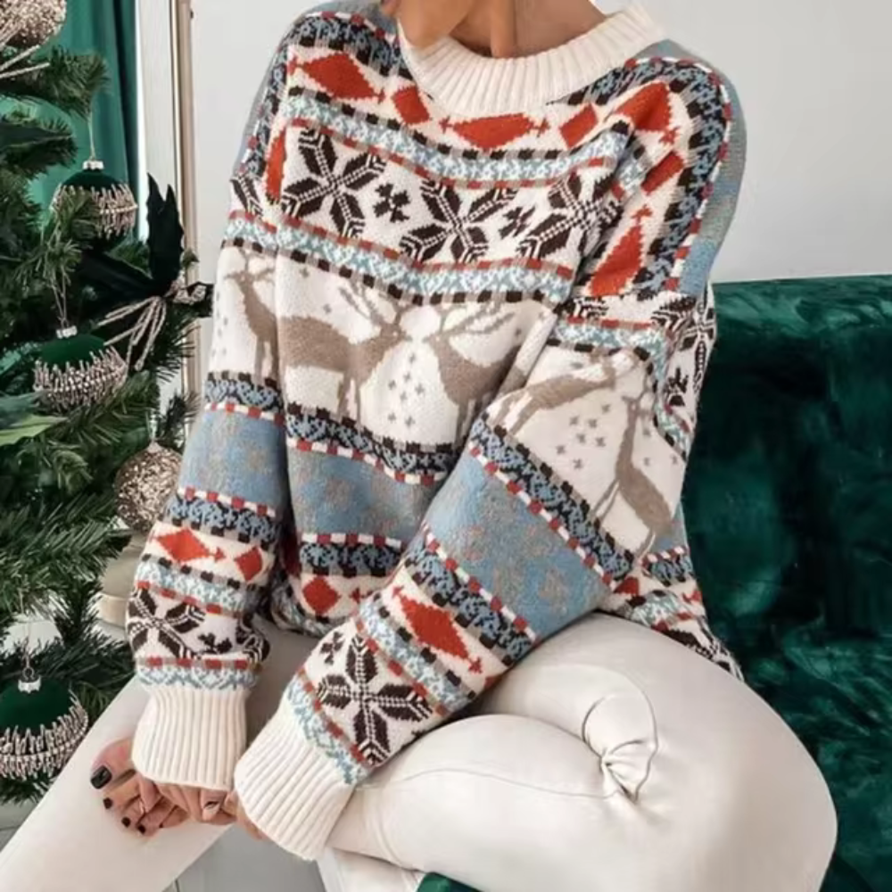 Josabet | Jersey navideño oversize para mujer, elegante y cómodo