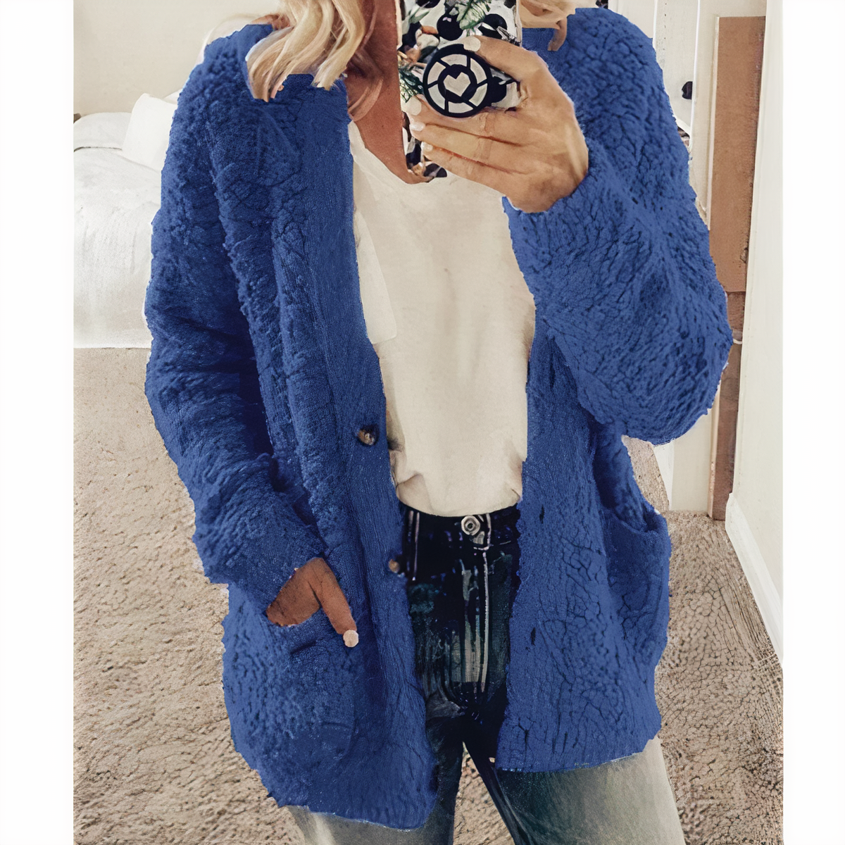 Chaqueta de punto de felpa | Karolina