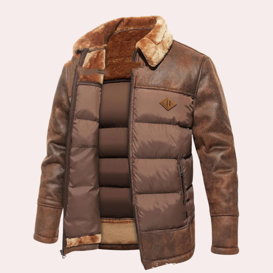 Chaqueta de invierno acogedora y de gran calidad para hombre