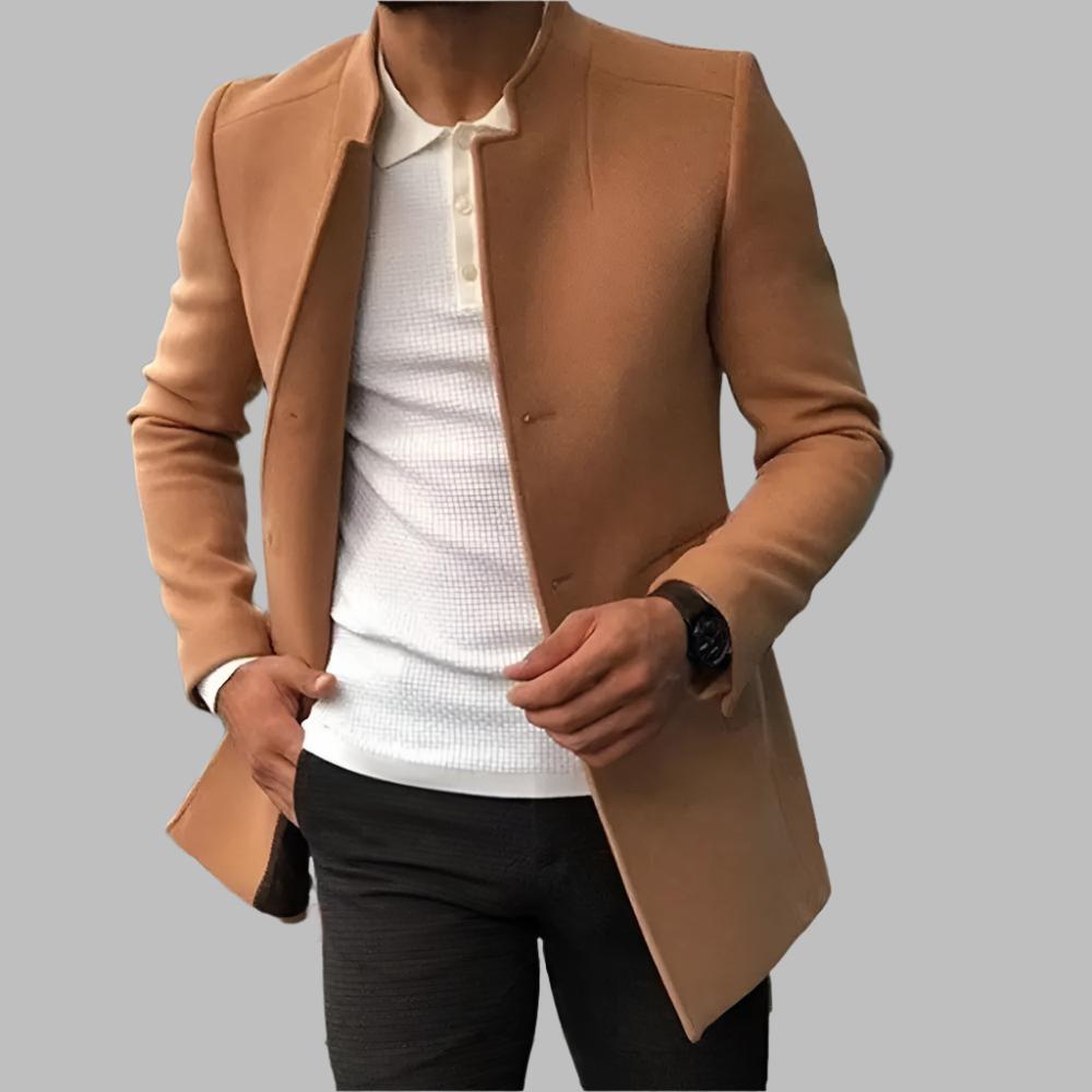Bruno™ | Elegante abrigo de lana para hombre