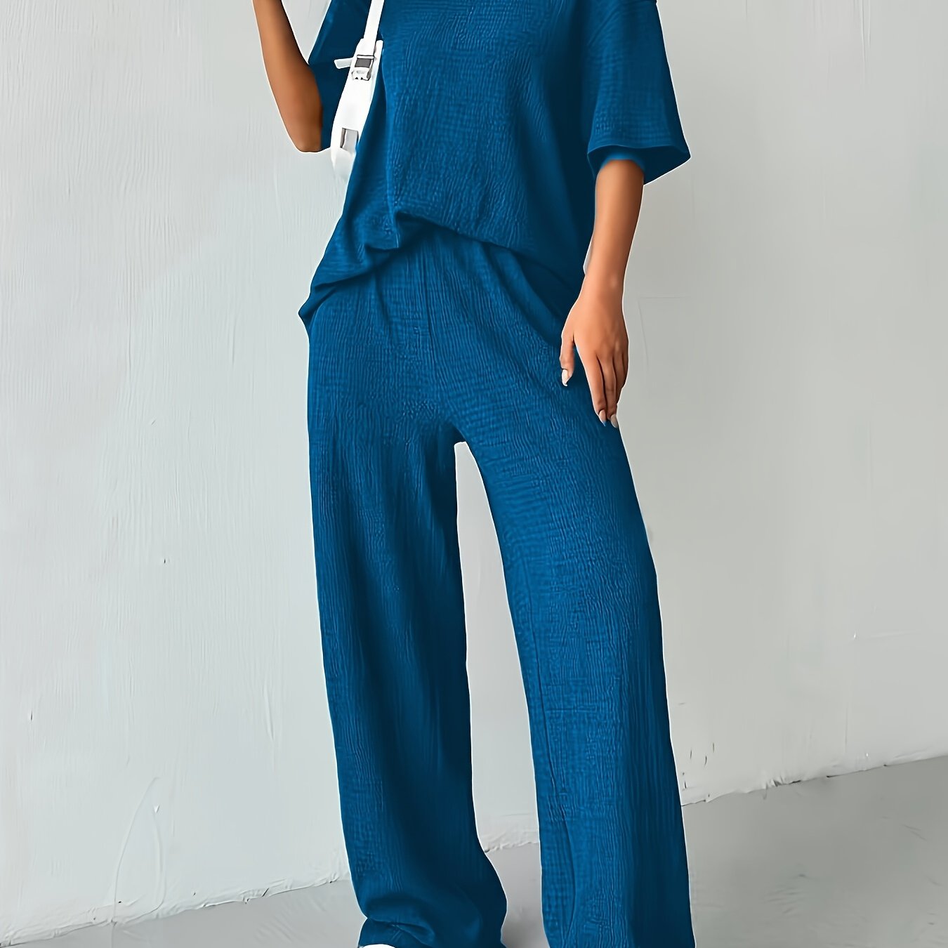 Conjunto algodón-poliéster - Camiseta de manga corta y tejido suave