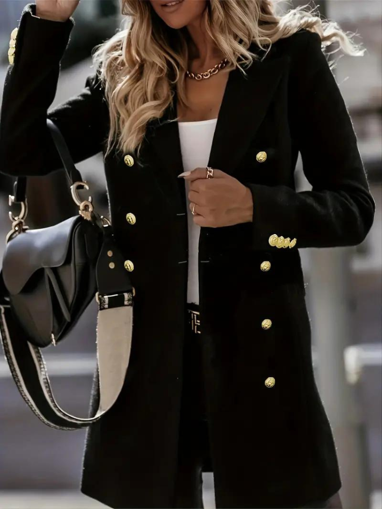 Keithlyn abrigo de lana | elegante abrigo de invierno para mujer