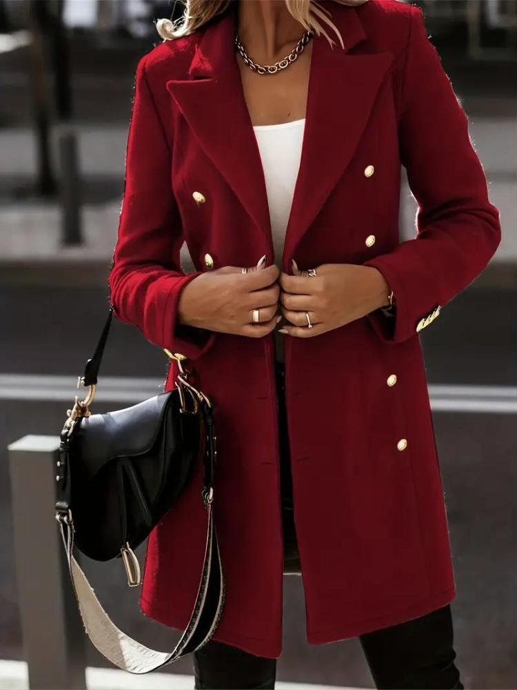 Keithlyn abrigo de lana | elegante abrigo de invierno para mujer