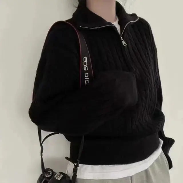 Mica - Jersey de punto de longitud media para mujer