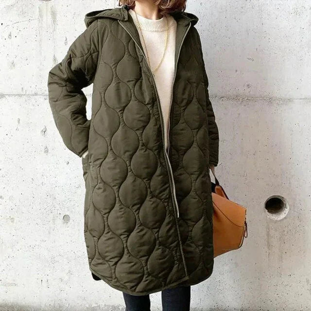 Danielle | parka estampada con capucha