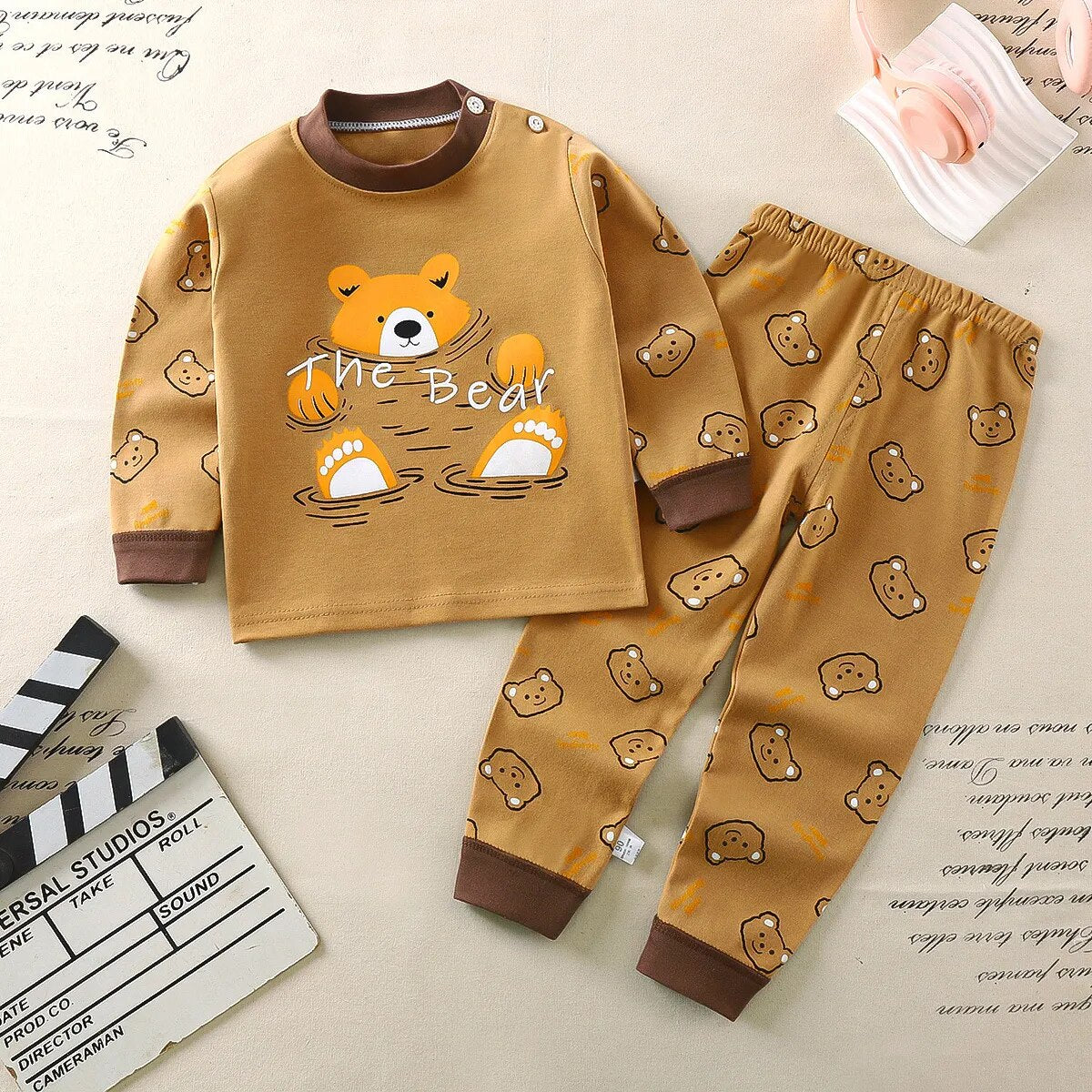 Heidi-Mode Nights Cómodo pijama infantil de dibujos animados