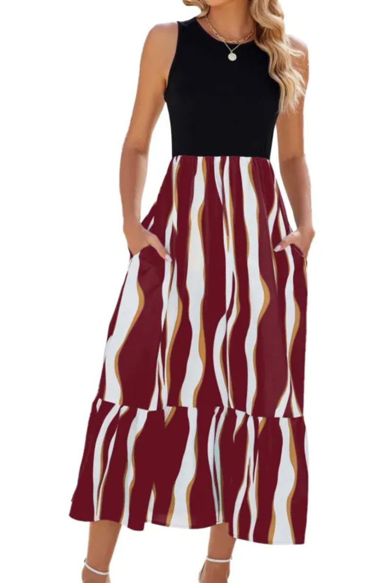 Leigh | Vestido largo sin mangas de verano