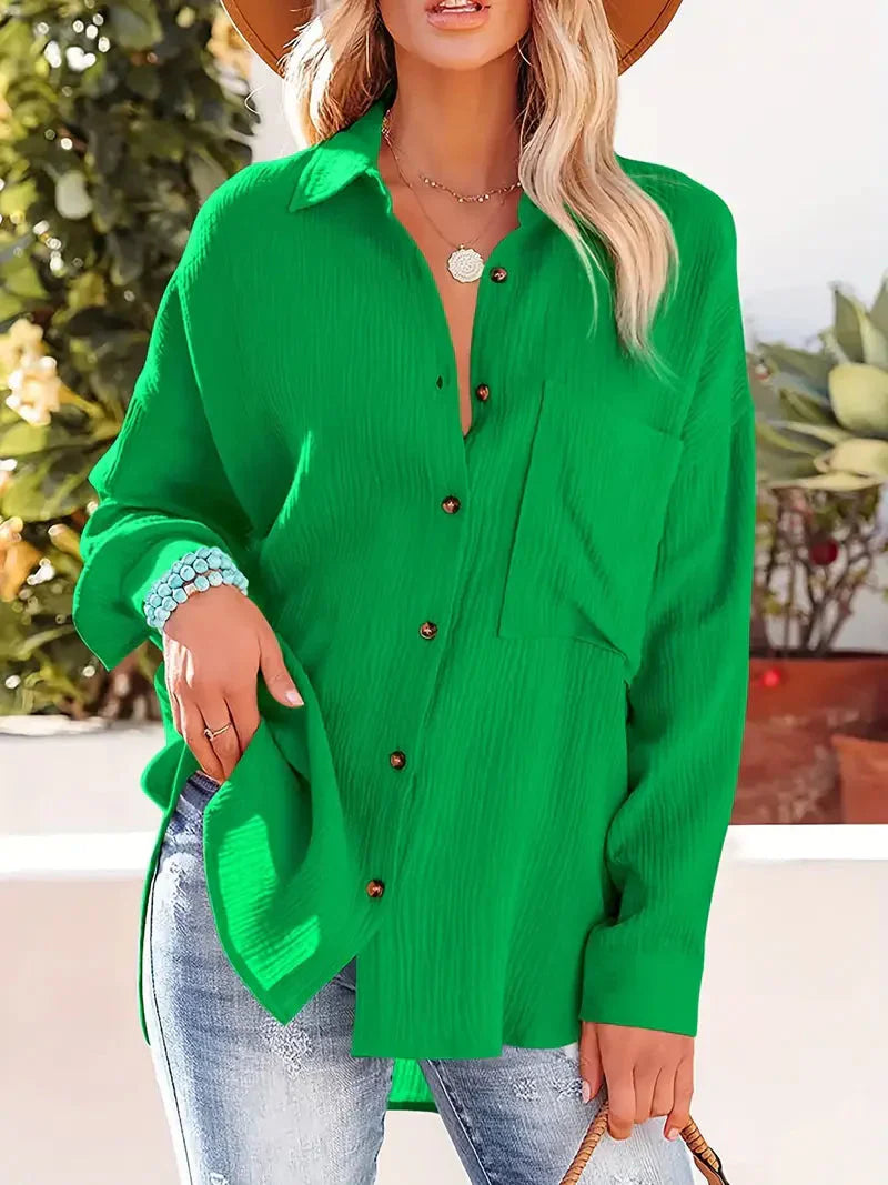 Camisa de manga larga para señora