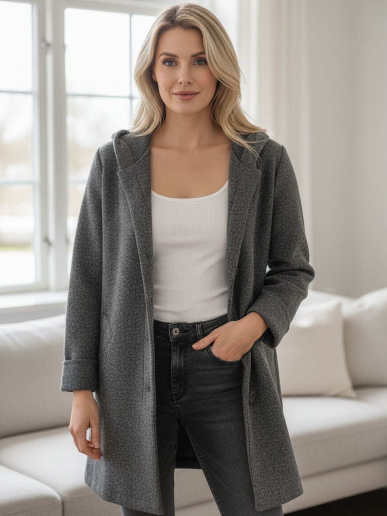 Liezl | Abrigo largo de mujer, elegante y cómodo
