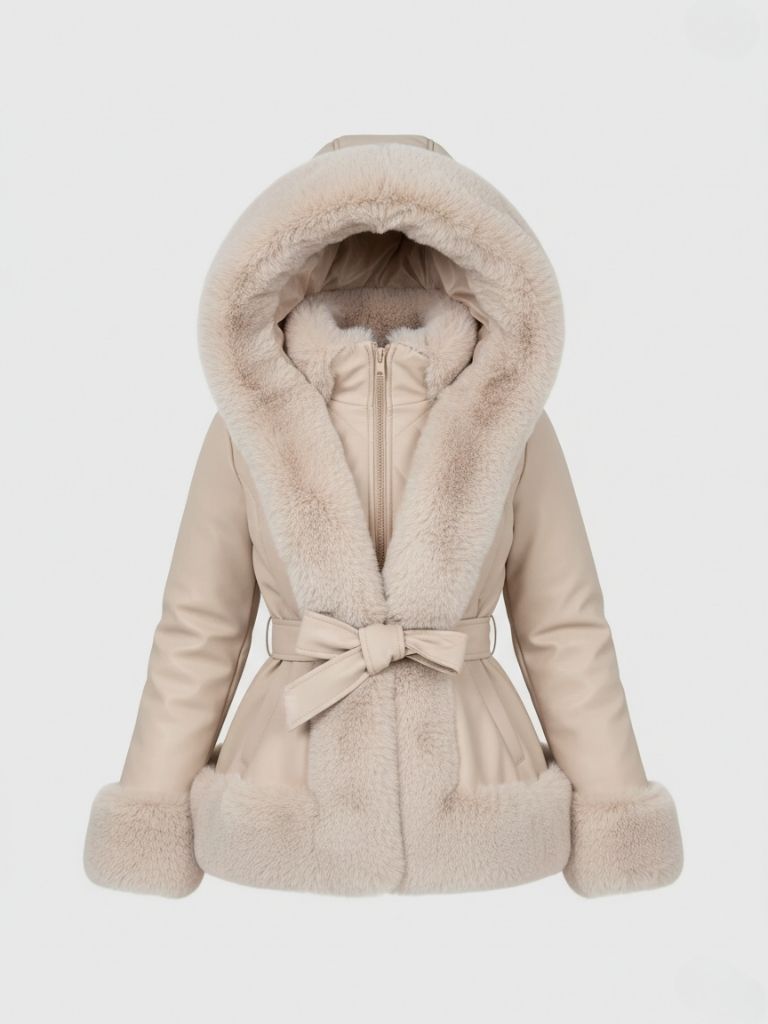 Lina | Abrigo de invierno para mujer con capucha, elegante y cómodo