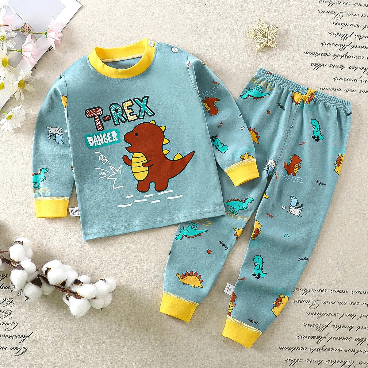 Heidi-Mode Nights Cómodo pijama infantil de dibujos animados